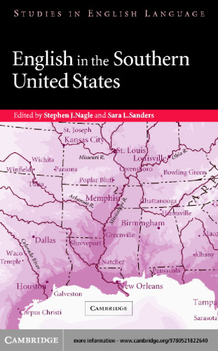 English in the Southern United States (Studies in English Language)