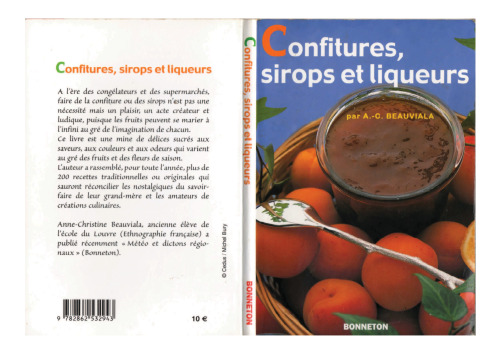 Confitures, sirops et liqueurs