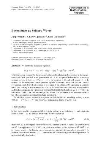 Communications In Mathematical Physics - Volume 274