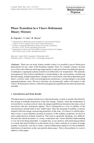 Communications In Mathematical Physics - Volume 296