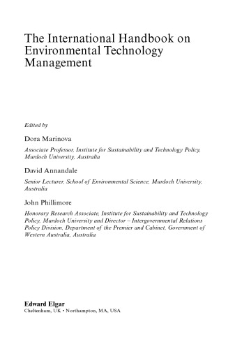 The International Handbook on Environmental Technology Management