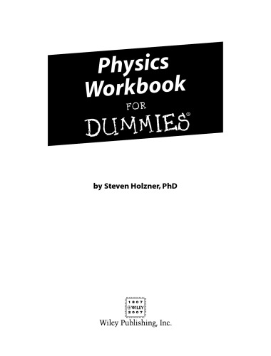 Physics Workbook For Dummies (For Dummies (Math & Science))