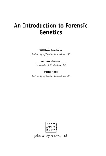An Introduction to Forensic Genetics