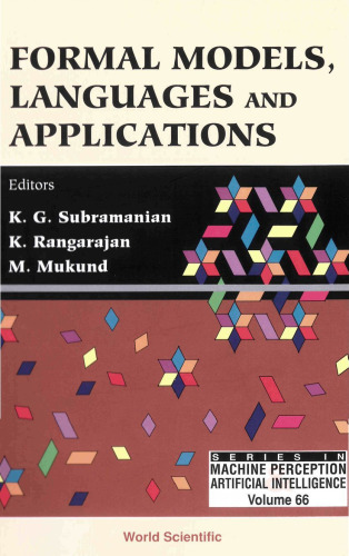 Formal Models, Languages And Applications (Machine Perception and Artifical Intelligence)