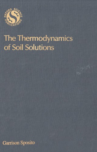 The Thermodynamics of Soil Solution