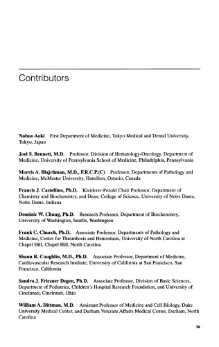 Molecular Basis of Thrombosis and Hemostasis