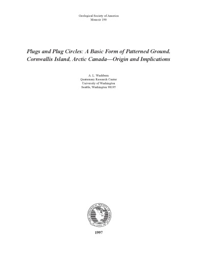 Plugs and Plug Circles: A Basic Form of Patterned Ground, Cornwallis Island, Arctic Canada: Origin and Implications