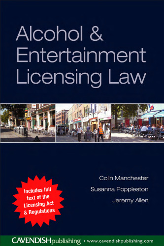 A Guide to the Licensing Act 2001( Alcohol & Entertainment Licensing law )