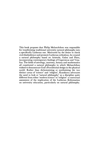 The Transformation of Natural Philosophy: The Case of Philip Melanchthon (Ideas in Context)