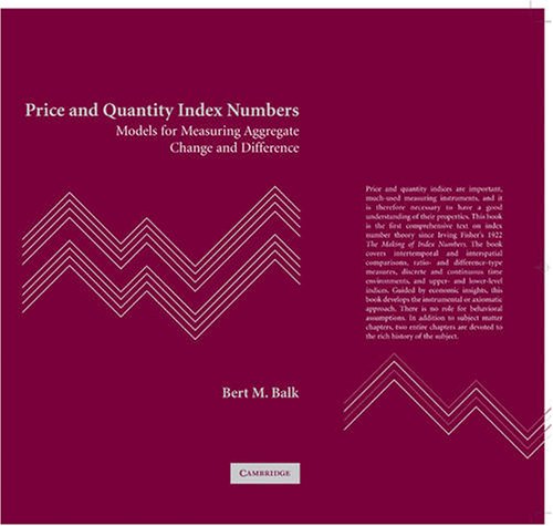 Price and Quantity Index Numbers: Models for Measuring Aggregate Change and Difference