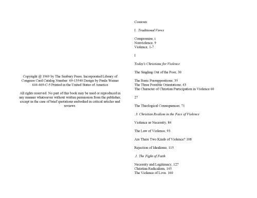 Violence: Reflections from a Christian Perspective