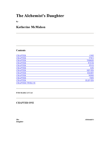 The Alchemist's Daughter