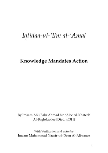 Knowledge Mandates Action