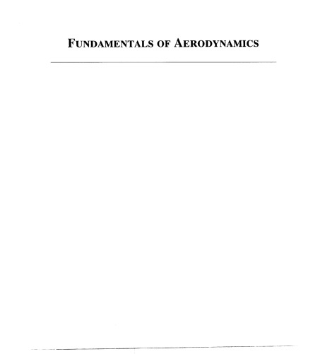 Fundamentals of Aerodynamics,Third Edition