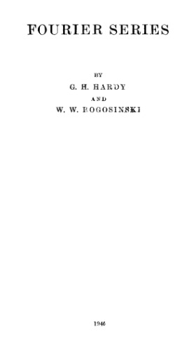 Fourier Series (1956 edition)