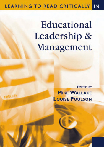 Learning to Read Critically in Educational Leadership and Management (Learning to Read Critically Series)