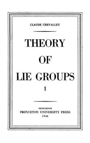 Theory of Lie groups