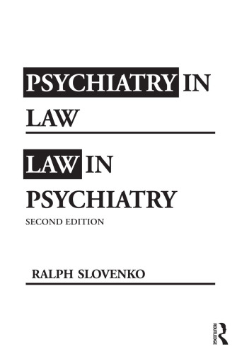 Psychiatry in Law   Law in Psychiatry