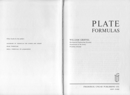 Plate Formulas