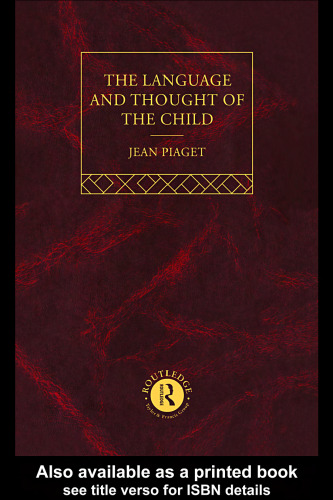 Language and Thought of the Child