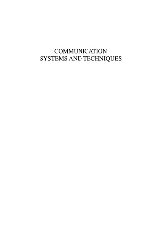 Communication Systems and Techniques