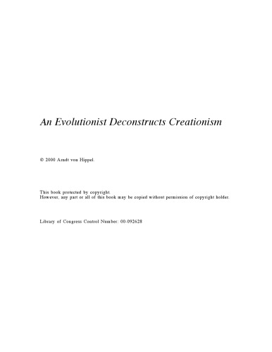 An Evolutionist Deconstructs Creationism