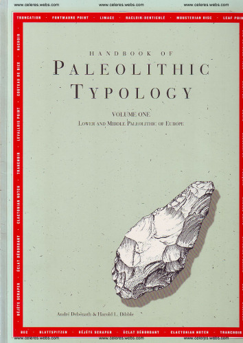 Handbook of Paleolithic Typology: Lower and Middle Paleolithic of Europe