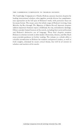 The Cambridge Companion to Charles Dickens (Cambridge Companions to Literature)
