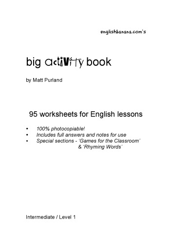 Big Activity Book: 95 Worksheets for English Lessons