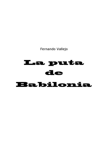 La puta de Babilonia (Spanish Edition)