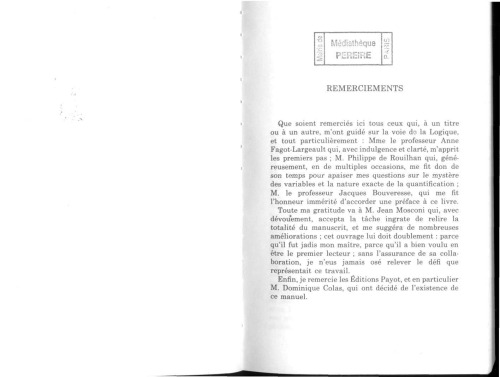 Introduction a la logique