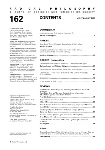 Radical Philosophy #162