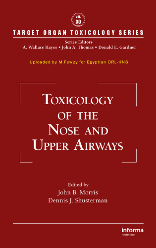 Toxicology of the Nose and Upper Airways (Target Organ Toxicology Series)