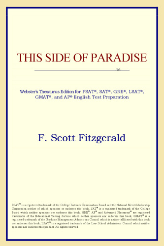 This Side of Paradise (Webster's Thesaurus Edition)