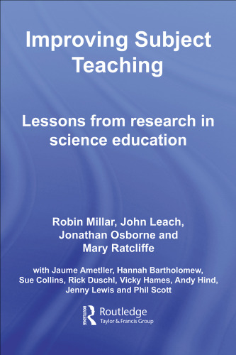 Improving Subject Teaching: Lessons from research in science education