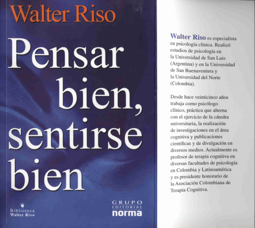 Pensar Bien, Sentirse Bien   Think Well, Feel Well (Spanish Edition)