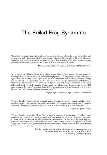 The Boiled Frog Syndrome: Your Health and the Built Environment