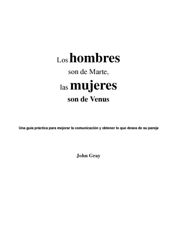 Los hombres son de Marte, las mujeres son de Venus