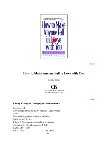 How to Make Anyone Fall in Love with You