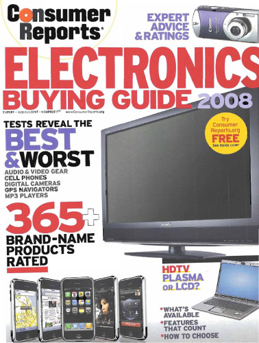 Consumer Reports 2008 Electronics Buying Guide