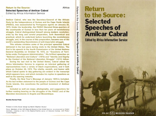 Return to the Source: Selected Speeches of Amilcar Cabral