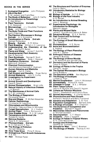 Plants and Temperature (Studies in Biology)