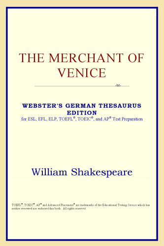 The Merchant of Venice (Webster's German Thesaurus Edition)