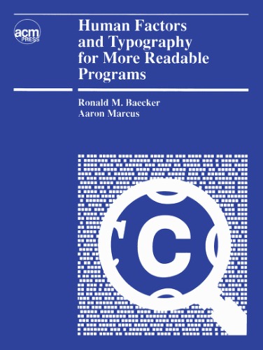 Human Factors and Typography for More Readable Programs