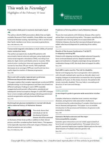 Neurology Volume 72(6) February 10, 2009