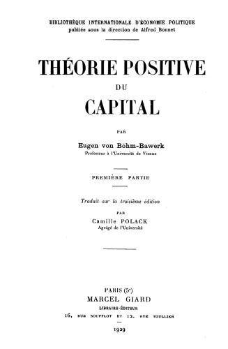 Theorie positive du capital