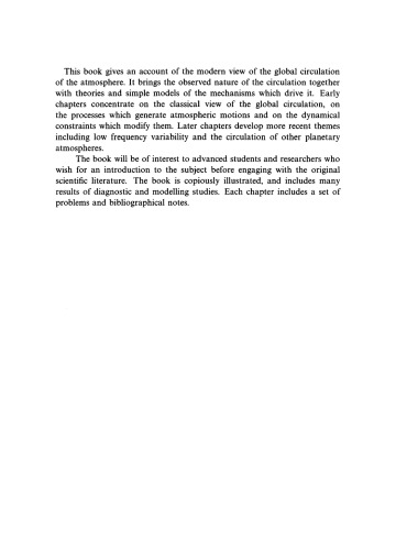 Introduction to Circulating Atmospheres