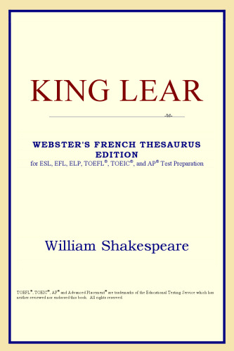 King Lear (Webster's French Thesaurus Edition)