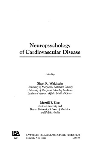 Neuropsychology of Cardiovascular Disease