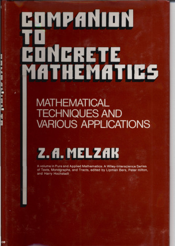 Companion to Concrete Mathematics - Mathematical Techniques and Various Applications